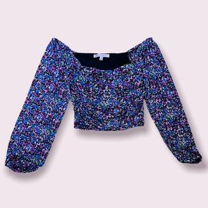 Floral Mesh Underwire Top